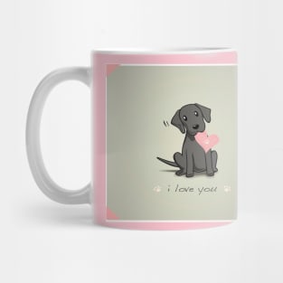 labrador puppy illustration Mug